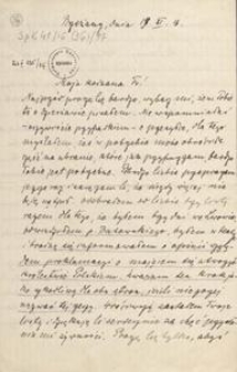 [List Aleksandra Majkowskiego do Franciszki Majkowskiej], 1916.11.19