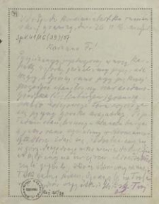 [List Aleksandra Majkowskiego do Franciszki Majkowskiej], 1916.11.26