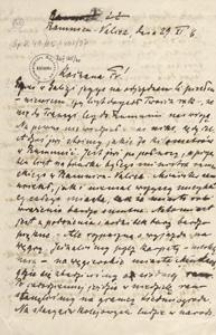 [List Aleksandra Majkowskiego do Franciszki Majkowskiej], 1916.11.29