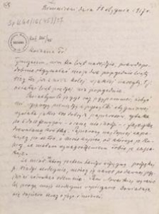 [List Aleksandra Majkowskiego do Franciszki Majkowskiej], 1917.01.18