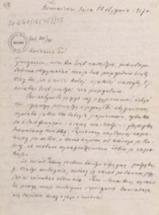 [List Aleksandra Majkowskiego do Franciszki Majkowskiej], 1917.01.18
