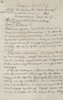 [List Aleksandra Majkowskiego do Franciszki Majkowskiej], 1917.03.05