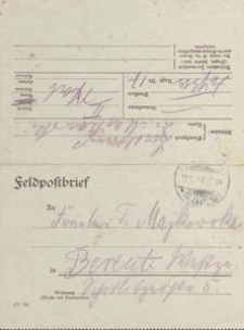 [List Aleksandra Majkowskiego do Franciszki Majkowskiej], 1917.12.15