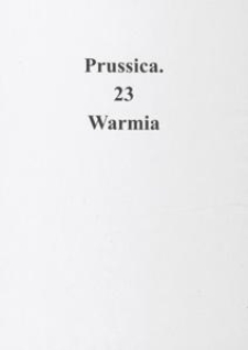 Prussica. 23, Warmia