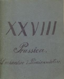 Prussica. 28, Drukarstwo i piśmiennictwo