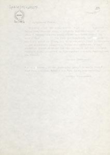 [Korespondencja Aleksandra Majkowskiego] : list Bernarda Chrzanowskiego do Aleksandra Majkowskiego, b. d.