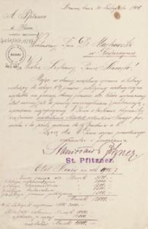 [Korespondencja Aleksandra Majkowskiego] : list St. Pfitznera do Aleksandra Majkowskiego, 1906.11.30