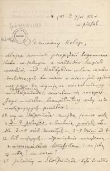 [Korespondencja Aleksandra Majkowskiego] : list Juliana Majkowskiego do Aleksandra Majkowskiego, 1912.06.07