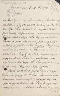 [Korespondencja Aleksandra Majkowskiego] : list Aleksandra Majkowskiego do Władysława Berkana, 1902.04.10