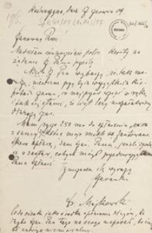 [Korespondencja Aleksandra Majkowskiego] : list Aleksandra Majkowskiego do Władysława Berkana, 1909.06.17