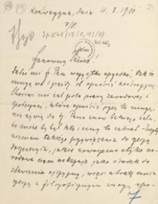 [Korespondencja Aleksandra Majkowskiego] : list Aleksandra Majkowskiego do Władysława Berkana, 1911.08.04