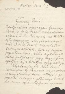 [Korespondencja Aleksandra Majkowskiego] : list Aleksandra Majkowskiego do Stanisława Brzęczkowskiego, ?.10.09