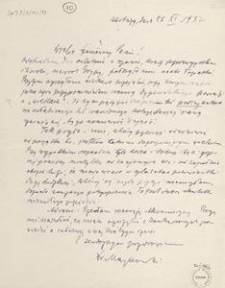 [Korespondencja Aleksandra Majkowskiego] : list Aleksandra Majkowskiego do Andrzeja Bukowskiego, 1937.11.28