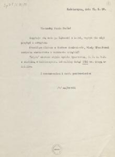 [Korespondencja Aleksandra Majkowskiego] : list Aleksandra Majkowskiego do Bernarda Chrzanowskiego, 1909.10.21