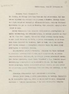[Korespondencja Aleksandra Majkowskiego] : list Aleksandra Majkowskiego do Bernarda Chrzanowskiego, 1909.11.19
