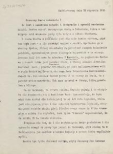 [Korespondencja Aleksandra Majkowskiego] : list Aleksandra Majkowskiego do Bernarda Chrzanowskiego, 1910.01.26