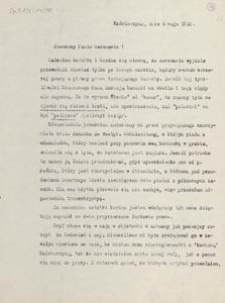 [Korespondencja Aleksandra Majkowskiego] : list Aleksandra Majkowskiego do Bernarda Chrzanowskiego, 1910.05.04