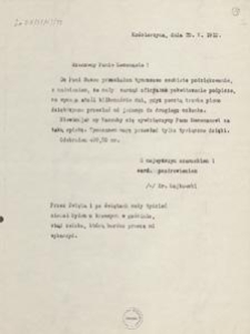 [Korespondencja Aleksandra Majkowskiego] : list Aleksandra Majkowskiego do Bernarda Chrzanowskiego, 1910.05.25