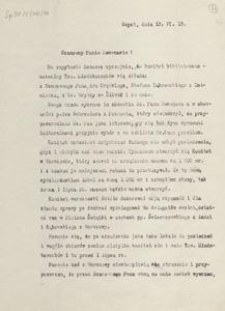 [Korespondencja Aleksandra Majkowskiego] : list Aleksandra Majkowskiego do Bernarda Chrzanowskiego, 1913.06.13