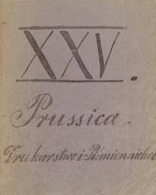 Prussica. 25, Drukarstwo i piśmiennictwo