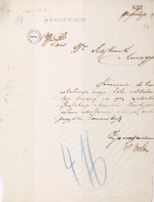 [Korespondencja Aleksandra Majkowskiego] : list Władysława Berkana do Aleksandra Majkowskiego, 1906-1920.02.10