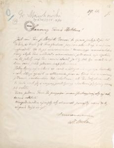 [Korespondencja Aleksandra Majkowskiego] : list Władysława Berkana do Aleksandra Majkowskiego, 1906-1920.04.29