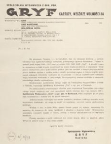 [Protokół posiedzenia Komitetu Redakcyjnego "Gryfa"], 1931-1935
