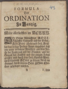 Formula Der Ordination Zu Dantzig
