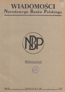 Wiadomości Narodowego Banku Polskiego, 1953.03 nr 3