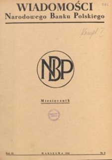 Wiadomości Narodowego Banku Polskiego, 1953.05 nr 5