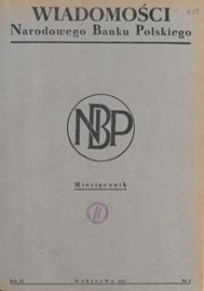 Wiadomości Narodowego Banku Polskiego, 1953.08 nr 8