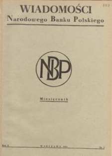 Wiadomości Narodowego Banku Polskiego, 1954.02 nr 2