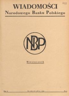 Wiadomości Narodowego Banku Polskiego, 1954.06 nr 6