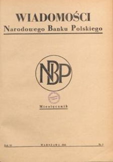 Wiadomości Narodowego Banku Polskiego, 1955.05 nr 5