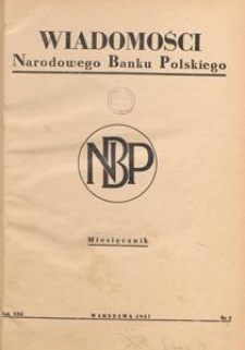 Wiadomości Narodowego Banku Polskiego, 1957.02 nr 2
