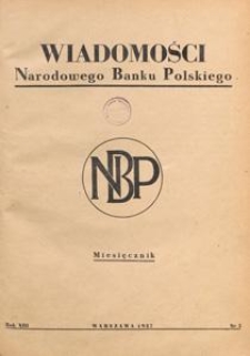 Wiadomości Narodowego Banku Polskiego, 1957.05 nr 5