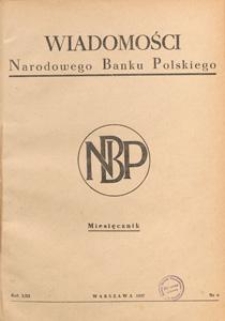 Wiadomości Narodowego Banku Polskiego, 1957.06 nr 6