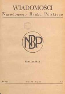 Wiadomości Narodowego Banku Polskiego, 1957.09 nr 9