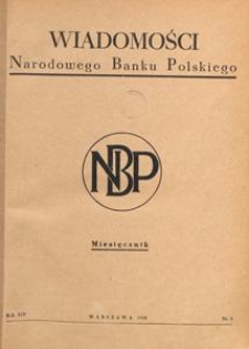 Wiadomości Narodowego Banku Polskiego, 1958.02 nr 2