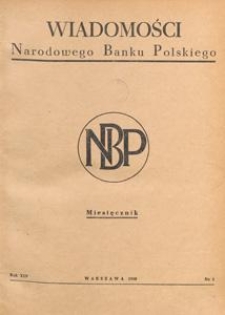 Wiadomości Narodowego Banku Polskiego, 1958.03 nr 3
