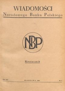 Wiadomości Narodowego Banku Polskiego, 1958.03 nr 3