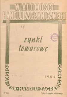 Wiadomości Handlu Zagranicznego, 1954 nr 45
