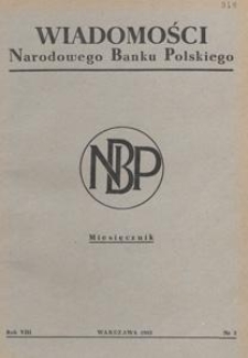 Wiadomości Narodowego Banku Polskiego, 1952.05 nr 5