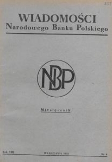 Wiadomości Narodowego Banku Polskiego, 1952.06 nr 6