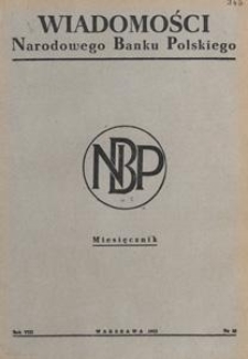 Wiadomości Narodowego Banku Polskiego, 1952.12 nr 12
