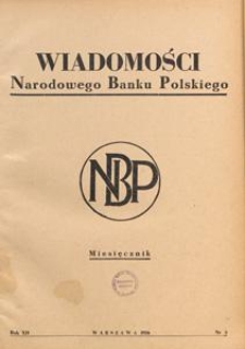 Wiadomości Narodowego Banku Polskiego, 1956.05 nr 5