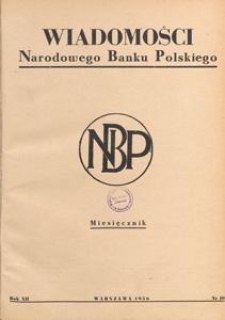 Wiadomości Narodowego Banku Polskiego, 1956.10 nr 10