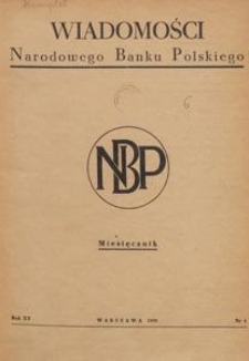 Wiadomości Narodowego Banku Polskiego, 1959.01 nr 1