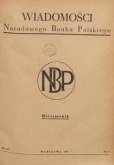 Wiadomości Narodowego Banku Polskiego, 1959.05 nr 5