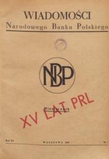 Wiadomości Narodowego Banku Polskiego, 1959.07 nr 7